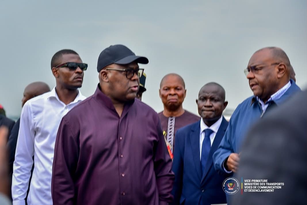 RDC : Félix Tshisekedi inspecte le port de l’ONATRA à Bandundu-ville