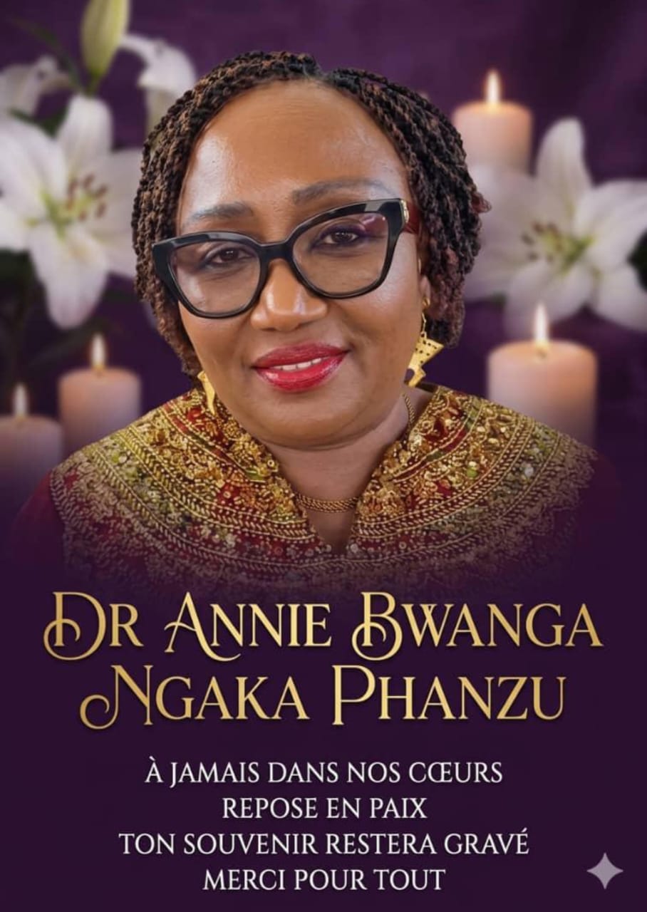 NÉCROLOGIE : Décès du Dr Annie Bwangа Ngaka Phanzu : Veillée prévue ce vendredi 10 avril, inhumation samedi en Afrique du Sud