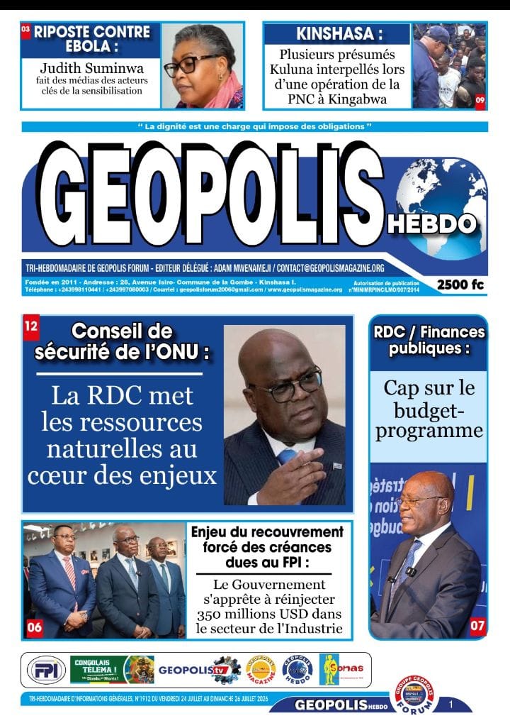 Médias : Geopolis confirme son ascension et s’impose parmi les références de l’information en RDC