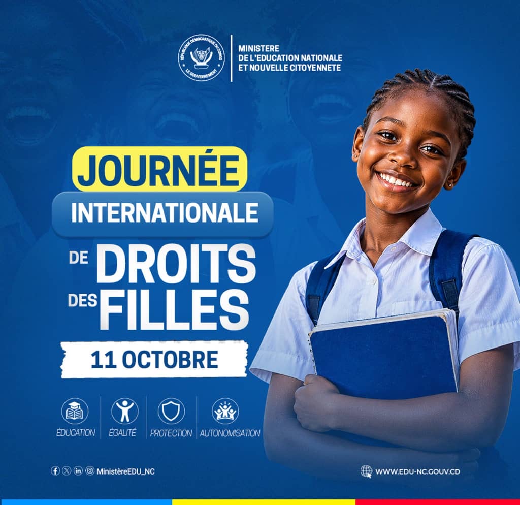 Journée internationale des droits des filles : les jeunes Congolaises appelées à préparer leur avenir